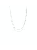 Marlyn Schiff Delicate Layered Necklace with Bevel Crystals