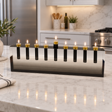 Margo Rebecca Acrylic Oil Menorah in Smoke