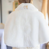 Pretty Rugged Wedding White Collins Caplet