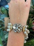 Erin Knight Designs Vintage Pearl and Rhinestone Bracelet