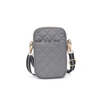 Sol and Selene Divide and Conquer Quilted Crossbody in Carbon