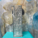 NY Glass Acrylic Vase with Textured Interior