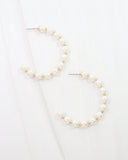 Caroline Hill Moore Pearl Hoop Earring