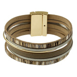 Origin Textured Multi Row Bracelet