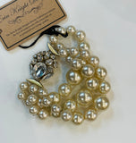 Erin Knight Designs Vintage Pearl and Rhinestone Bracelet