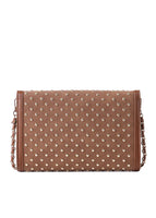 Haute Shore Beth in Saddle Studded Suede Handbag