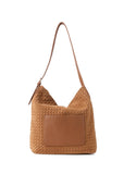 Haute Shore Sandy Hobo Handbag in Woven Saddle Faux Suede