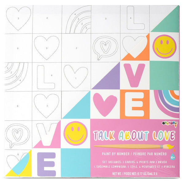 Iscream LOVE Paint by Numbers Set