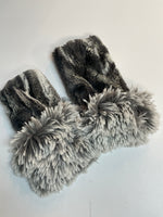 Reversible Faux Fur Fingerless Gloves