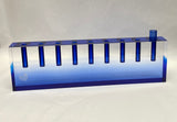 Margo Rebecca Acrylic Oil Menorah in Blue