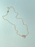 Iishii Designs Round Cut CZ Halo Necklace