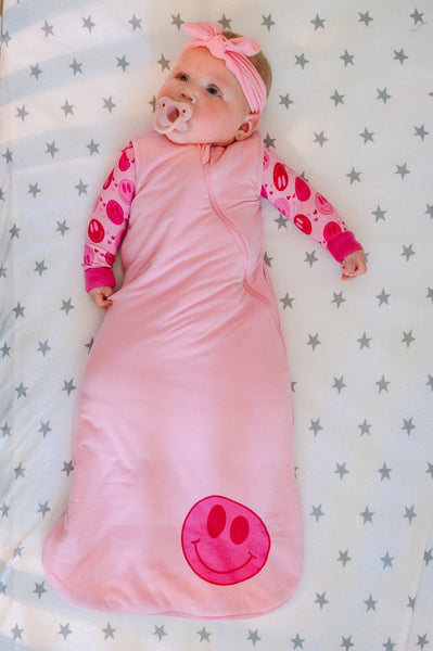 Margo Rebecca Pink Smiley Sleep Sack