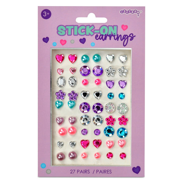 Iscream Gem Stick on Earrings