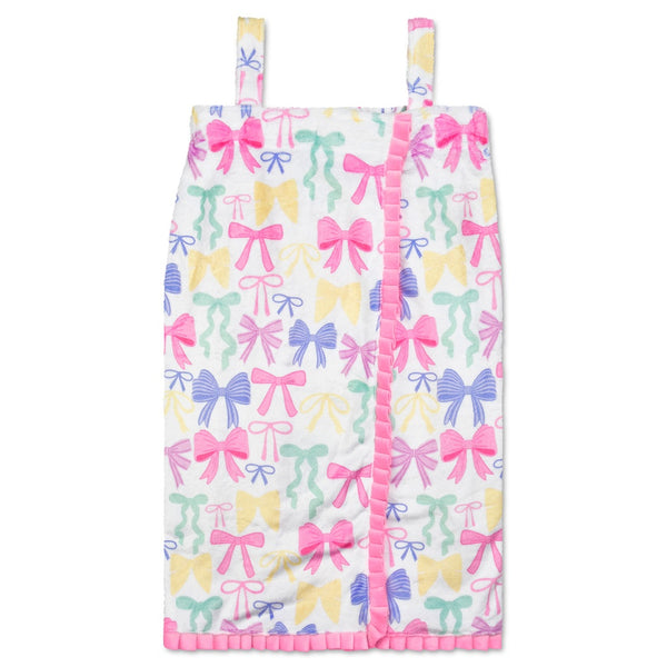 Iscream Plush Spa Wrap Pretty Bows