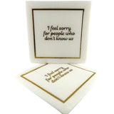 Linen-Feel Cocktail Napkins