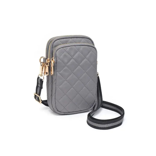 Sol and Selene Divide and Conquer Quilted Crossbody in Carbon