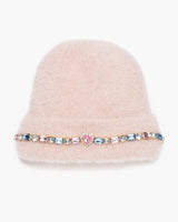 Cotton Candy Jeweled Beanie