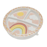 Sugarbooger Divided Suction Plate - Rainbows and Sunshine