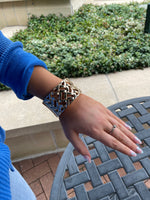Jason Rose Lattice Hinged Cuff Bracelet