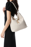 Haute Shore Sandy Raffia Hobo Handbag in Beige