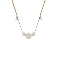 &Livy HyeVibe Multi Gemstone Necklace - Rose Quartz on Silver