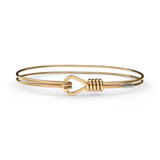 &Livy Love Knot Bracelet in Platinum Gold