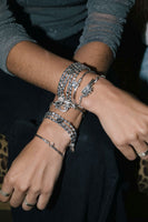 &Livy Love Knot Bracelet in Platinum Silver