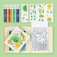 Tiger Tribe Colouring Set -Zoo