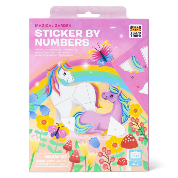 Tiger Tribe Sticker by Numbers - Magical Garden