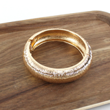 Persuasion Textured Hinged Bangle Bracelet