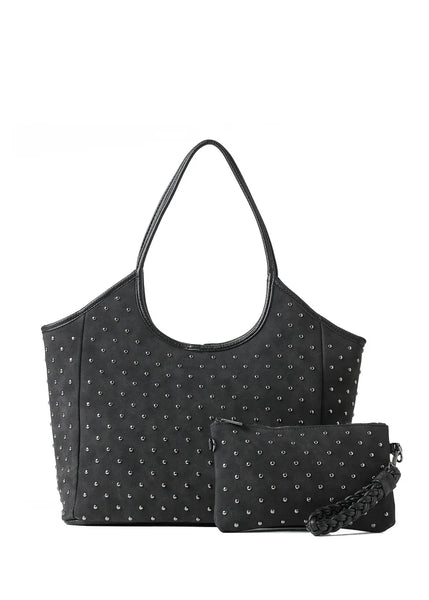 Haute Shore Isla Tote in Studded Black