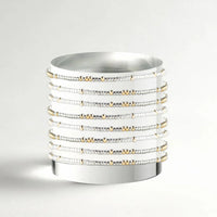 Lenny and Eva Confetti Bangle in Silver
