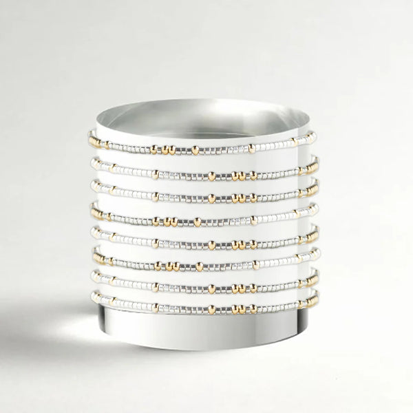 Lenny and Eva Confetti Bangle in Silver
