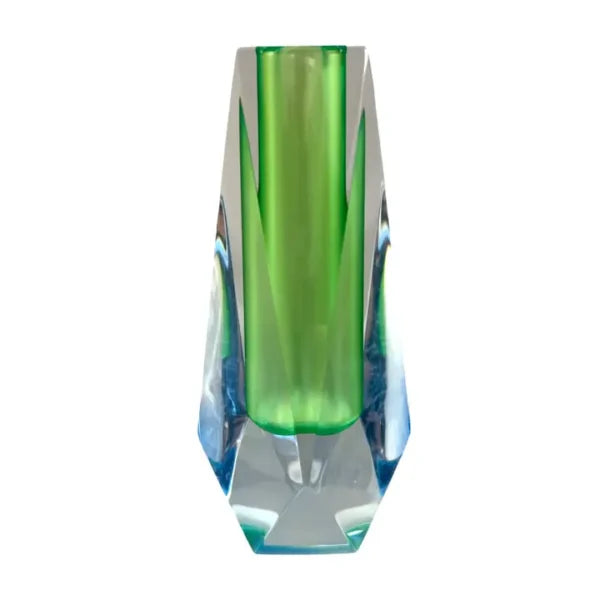 Crystal Cut Acrylic Bud Vase