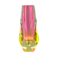 Crystal Cut Acrylic Bud Vase