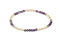 enewton Blissful Pattern 2.5mm Gold Bead Bracelet with Amethyst