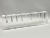Margo Rebecca Acrylic Oil Menorah in Clear