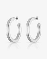 Elizabeth and Rose Melinda Square Edge Waterproof Hoop Earrings