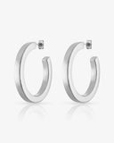 Elizabeth and Rose Melinda Square Edge Waterproof Hoop Earrings