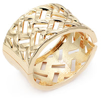 Jason Rose Lattice Hinged Cuff Bracelet