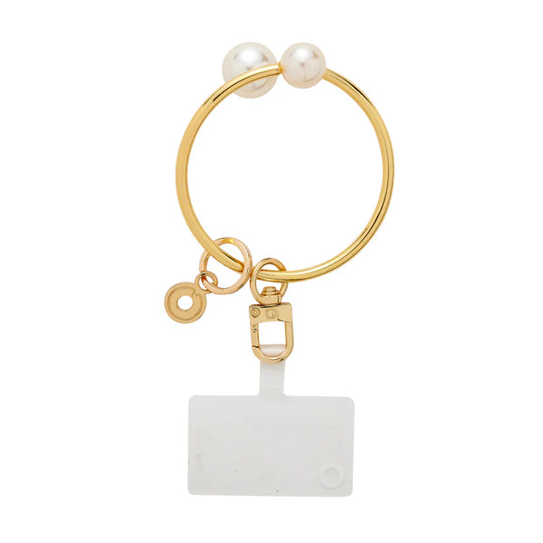 Oventure Big "O" Phone Bracelet - Gold with Pearl