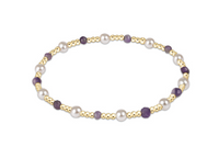 Enewton Pearl Sincerity Pattern 4mm Bead Bracelet - Amethyst