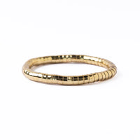 Ink + Alloy Lucille Round Bead Stretch Bracelet Gold