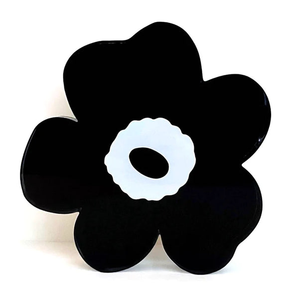 Margo Rebecca Acrylic Floral Block in Black