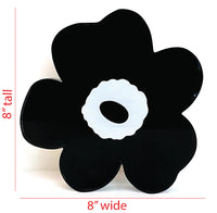 Margo Rebecca Acrylic Floral Block in Black