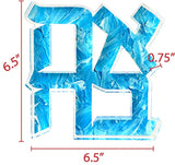 Margo Rebecca Acrylic Large Ahava in Textured Blue