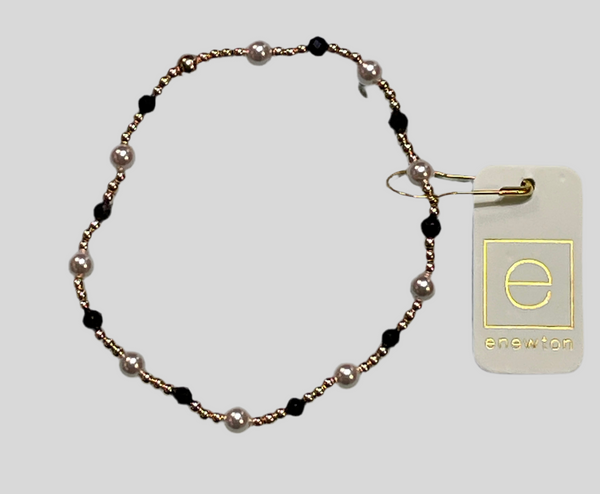 Enewton Pearl Sincerity Pattern 4mm Bead Bracelet - Faceted Black Onyx