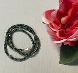 Lula 'n' Lee Lisa Faceted Hematite Beaded Bracelet Set