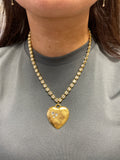 Lula 'n' Lee Jeannie Crystal Chain and Heart Necklace