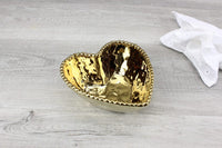 Pampa Bay Small Heart Bowl in Gold